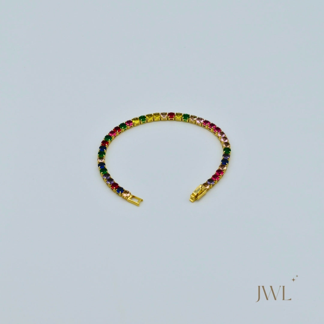 Colored Tennis Bracelet