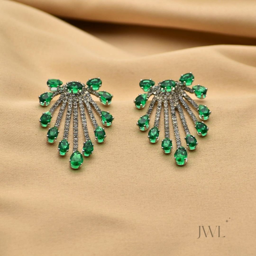 Emerald Radiance Earrings