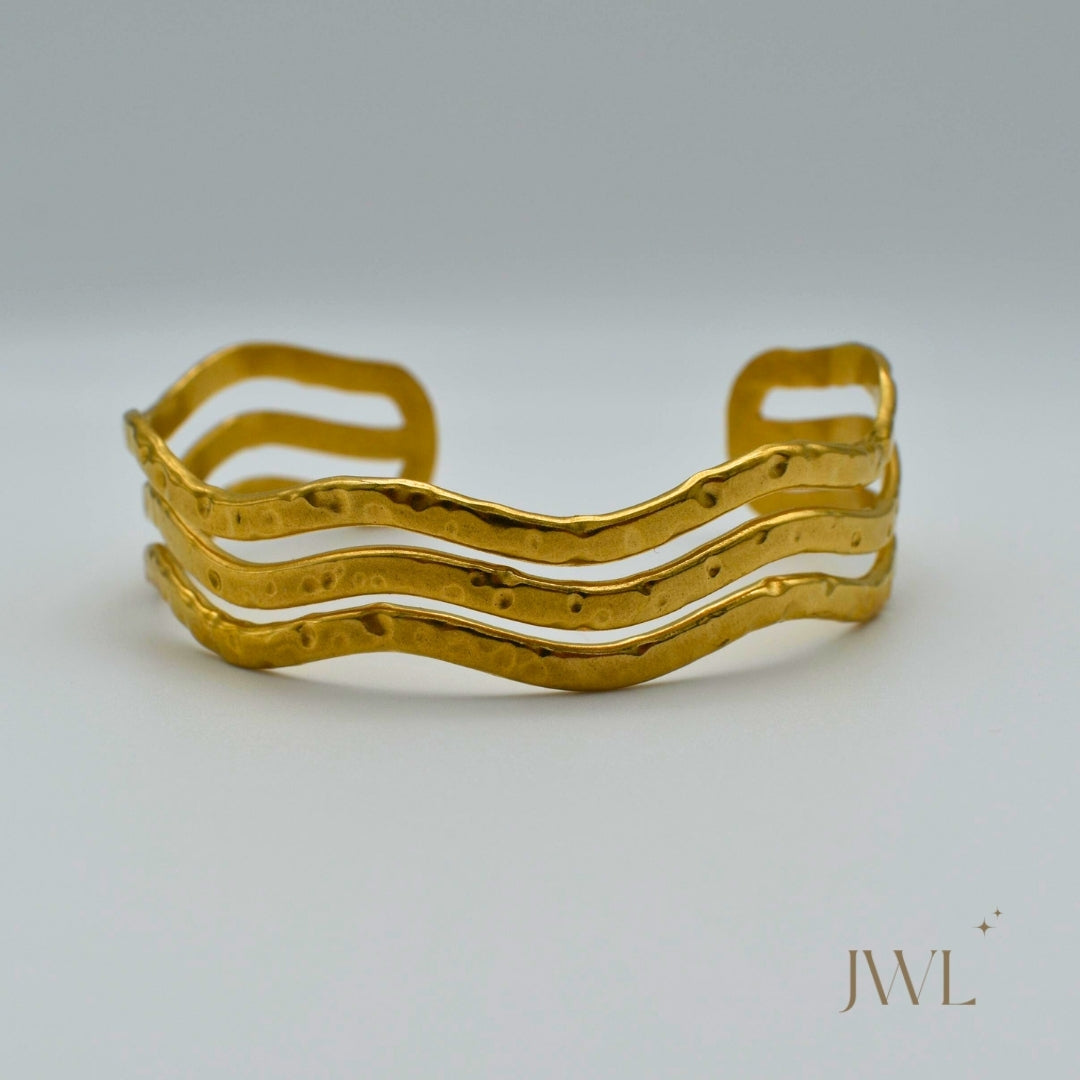 Golden Waves Bangle