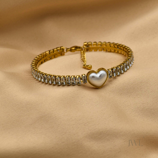 Golden Heartbeat Bracelet