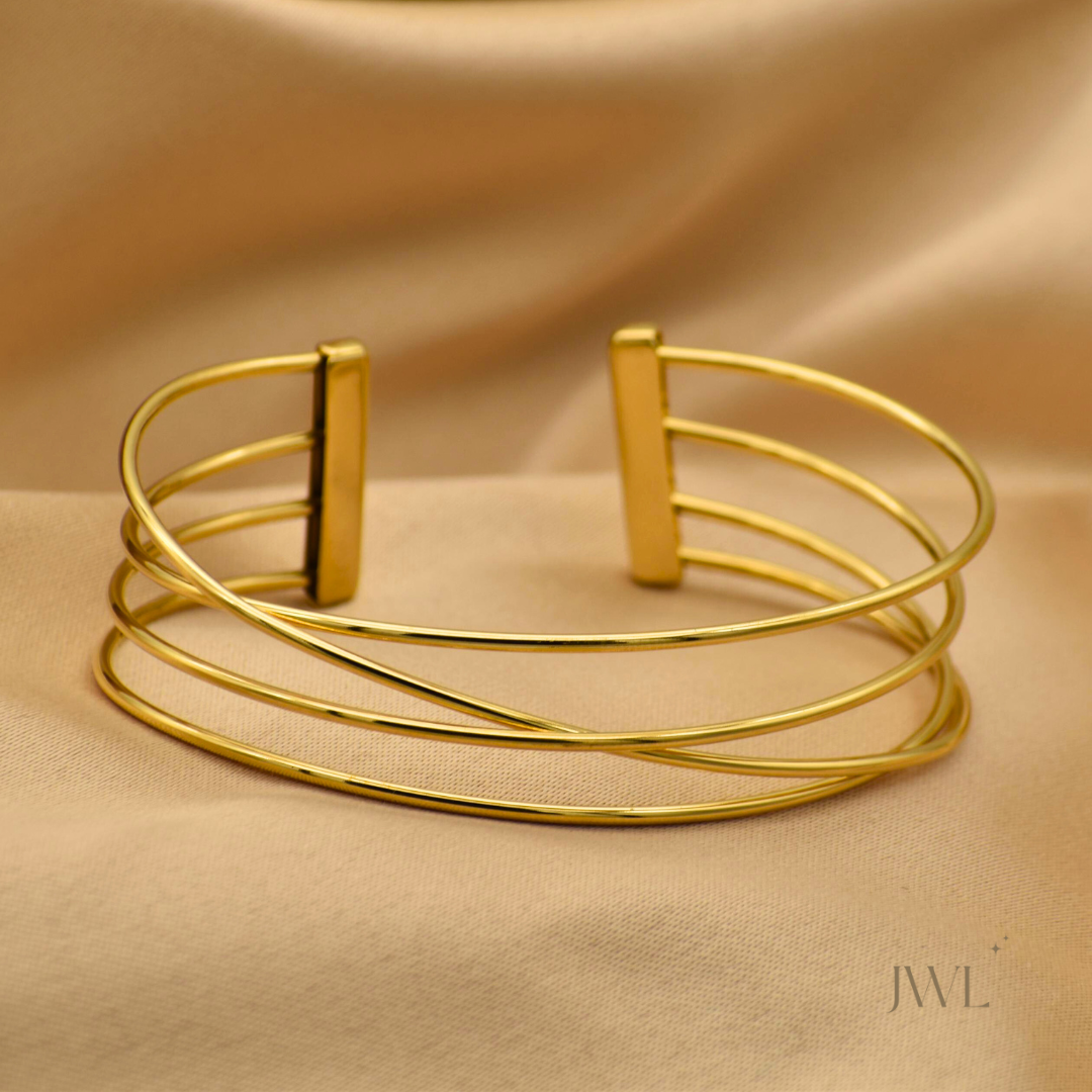 Golden Harmony Cuff