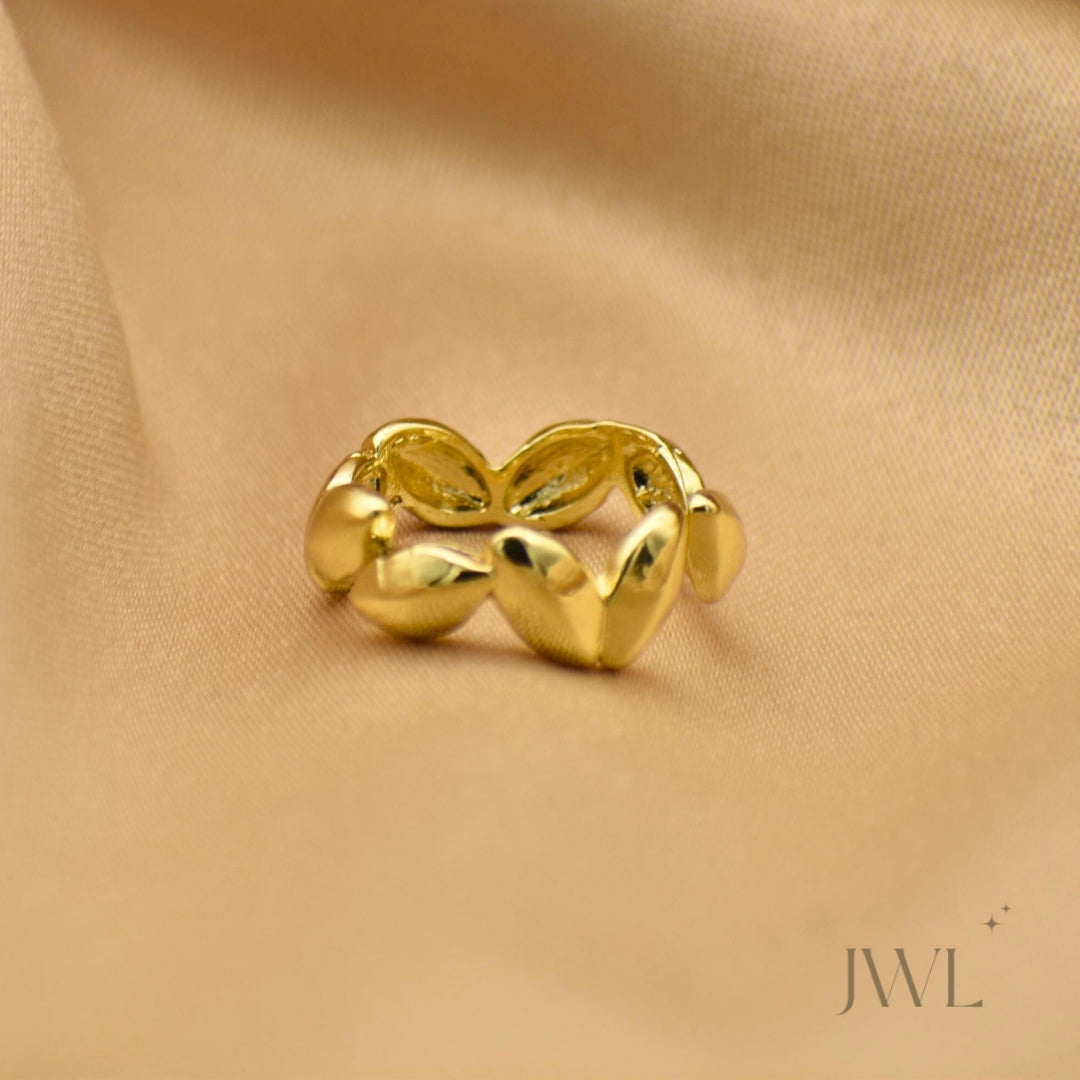 Golden Leaf Ring