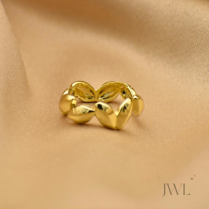 Golden Leaf Ring