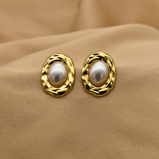 Pearl Nest Earrings