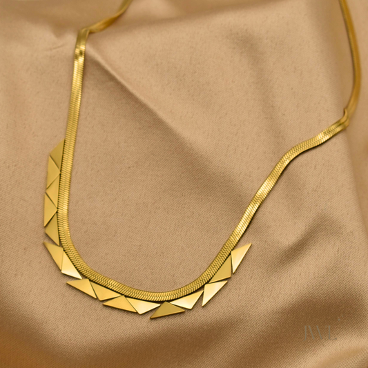 Geometric Cascade Necklace