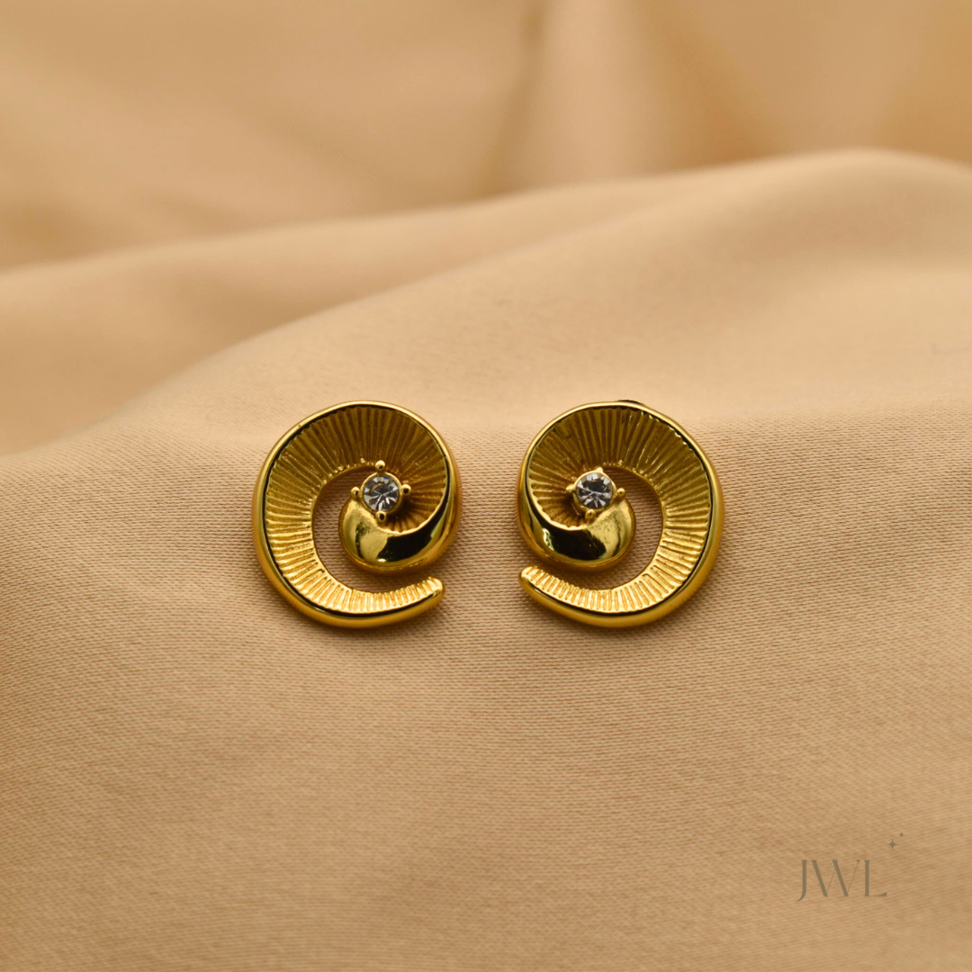 Golden Spiral Studs