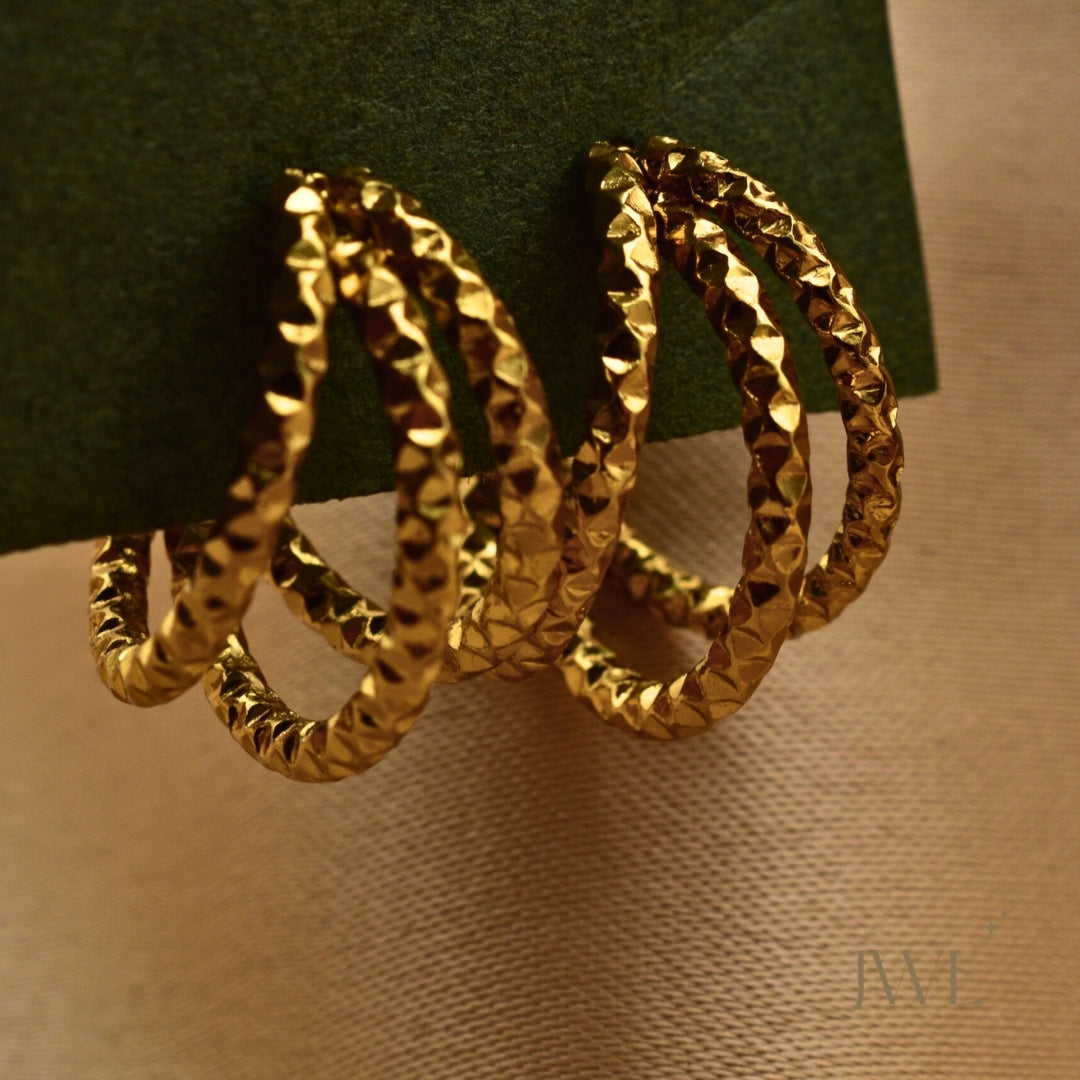 Radiant Textured Hoops