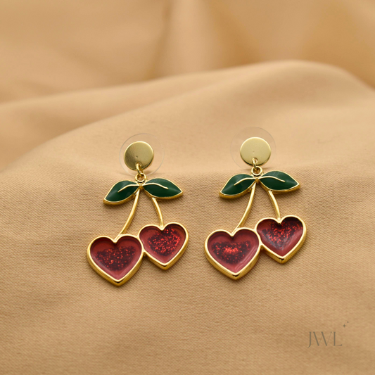 Cherry Love Dangle Earrings