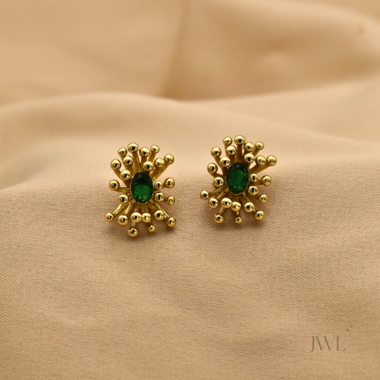 Emerald Burst Studs